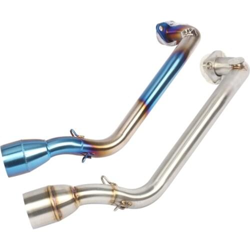 Slip On Motorcycle Exhaust Front Link Pipe Head Tube Stainless Steel Exhaust System For Yamaha Smax Force155 All Years