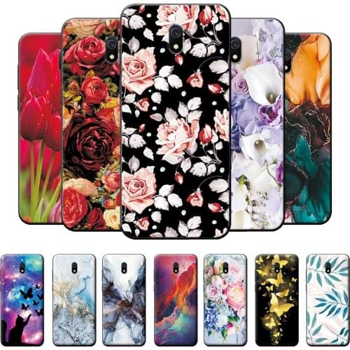 For Redmi 8A Case Redmi 8A Bumper Soft TPU Silicone Cover For Redmi 8A Cases Cool Fashion Pattern Protective Case Coque 6.22