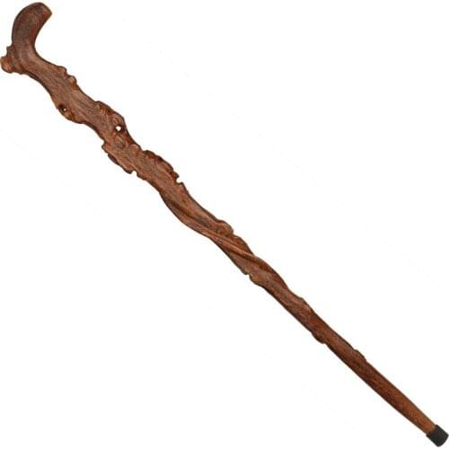 Mahogany wood wooden crutch wings old crutches elderly cane root longevity Jiapin