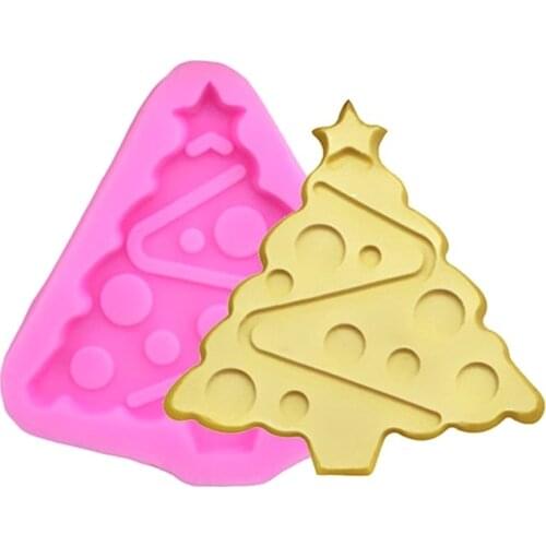 1pc Christmas Tree Shape Silicone mold DIY fondant mold cake decorating tools chocolate Jelly gumpaste mold