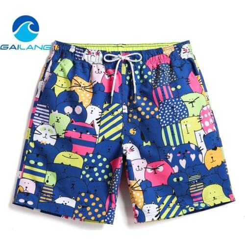 Gailang Brand Men Shorts Jogger Sweatpants Beach Board Shorts Boxer Trunks Mens Swimsuits Swimwear Activewear Gay Quick Drying