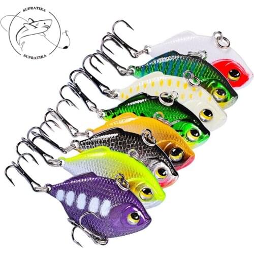 Artificial VIB Silica Gel Hard Bait Anti-corrosion Sinking Bionic Bait Bass 4.5cm/8.5g 8# 3D Simulation Eyes With Sharp Hook