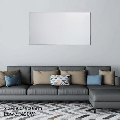 Far Infrared Carbon Crystal Heating Film Ceiling Mounted Heating Panel White PET Handy House Heaters 450W 500*900mm IC-450