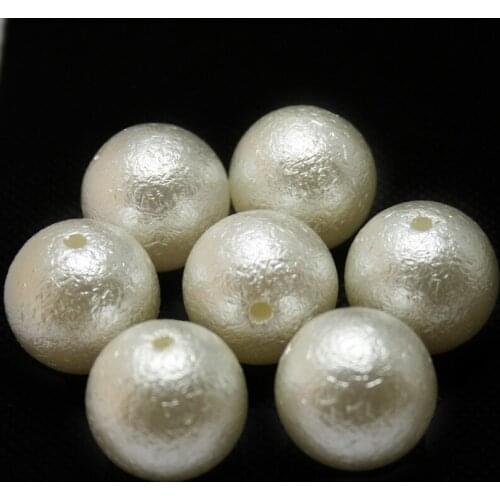 Multi Size 4-20mm ABS White Imitation Pearl Beads Round Bead Wrinkled skin fit DIY Bracelet Making