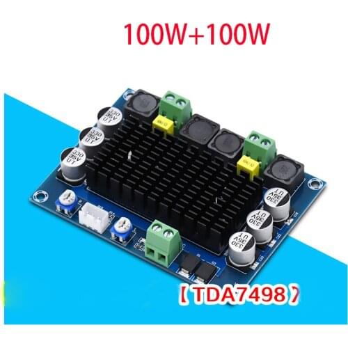 KYYSLB 100W*2 DC12~32V TDA7498 Chassis Built-in Digital Amplifier Board High-power HD Home Audio Amplifier Board Two-channel
