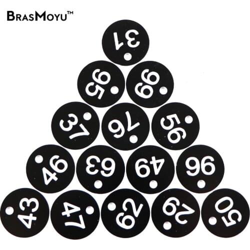 Round Number Husbandry Farm Beehive Label Animal Livestock Markers Classification Sign Beekeeping Box Numbered with Hole Tag