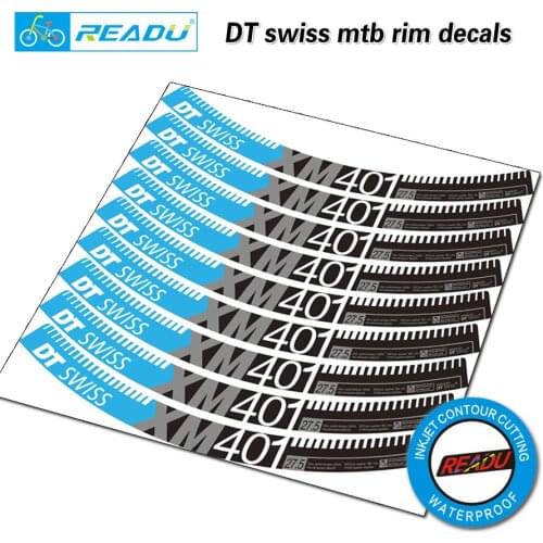 XM401 27.5er mountain wheelset stickers DT xm401 27.5 inch mountain bike rims stickers 22mm width decals