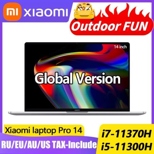2021 Xiaomi Mi Laptop Pro 14 14inch i7-11370H/i5-11300H MX450 2.5K Super Retina Screen 120Hz win10 Office Notebook Computer PC