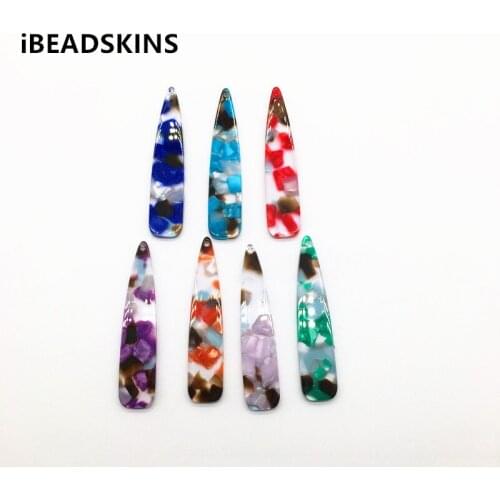 New arrival! 55x12mm 100pcs/lot acetic acid drop-shape charms for earrings accessories/Earring parts Jewelry Findings making