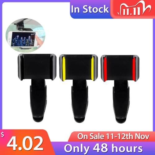 NEW Universal Mobile Phone Car Holder 170 Sun Visor Cell Phone Holder Stand For IPhone 6s X 7 Plus Samsung Huawei easy to use