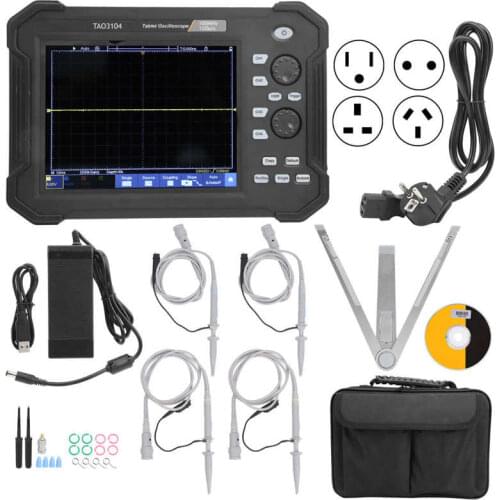 TAO3104 100MHZ Oscilloscope 4CH LCD Touch Screen Digital Tablet Oscilloscopes Electronic Instrument