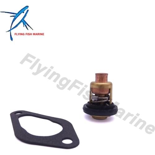 Outboard Engine 855676002 8M0119207 Thermostat & 27-853702005 Gasket for Mercury Marine Boat Motor 8HP 15HP 20HP 25HP 35HP, Sier