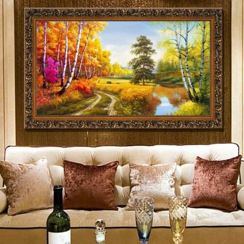 Full diamond embroidery landscape 5d diamond painting cross stitch diy diamond painting landscape icons christmas decorations