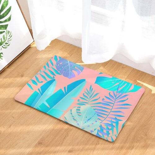 Anti-slip Absorben Bath Mat For Indoor Living Room Balcony Doormat Area Rugs Antifouling Kitchen Mat Flannel Floor Carpet
