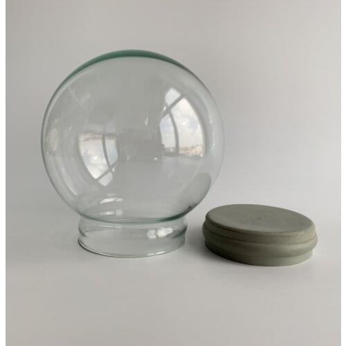Promotional Gift 45/65/80100/120 mm Diameter DIY Empty glass snow globe wholesales