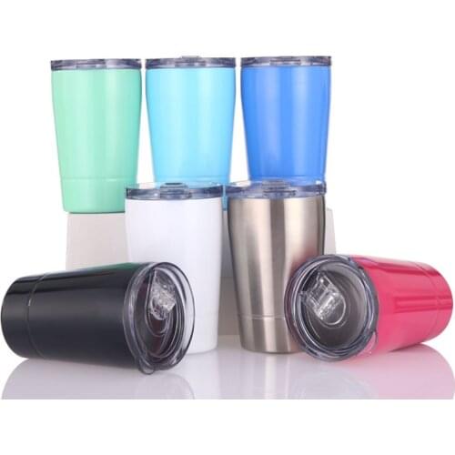 Modern and Simple Solid Color Stainless Steel Car Coffee Cup Milk Cup Thermos Fashion Sports Water Cup