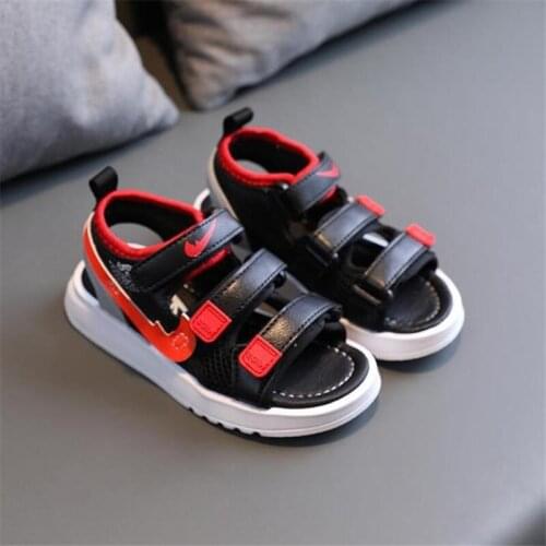 Disney private net cloth sport sandals 2021 children summer sandals boy color matching leisure beach shoes