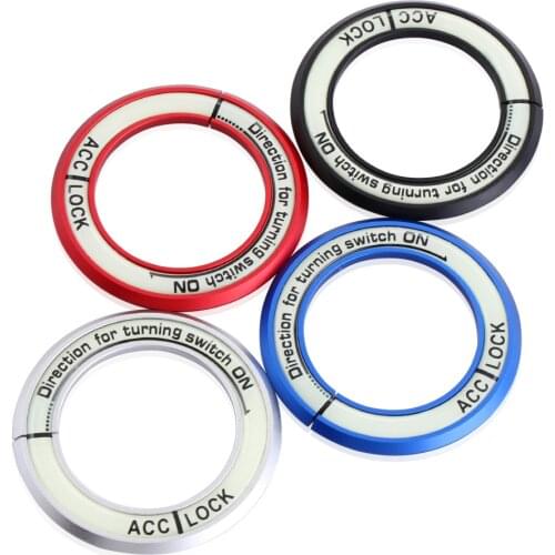 Luminous Ignition Switch cover key switch decoration ring for KIA RIO K2 K3 For Hyundai solaris Verna sonata elantra Car styling