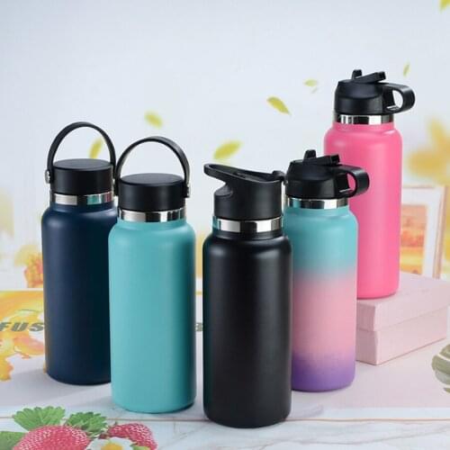 2021 1000ml Thermos Bottle Large-capacity Vacuum Flask Sealed Stainless Steel Sports Water Bottle Outdoor Travel Insulated Cup