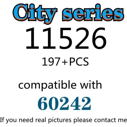 197PCS 11526 Building Block Toy City Series 60242 Assembled Building Block Childrens Toy Gifts