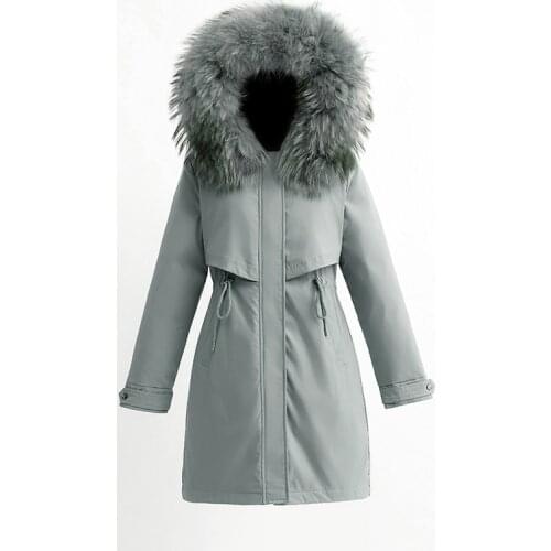 2020 Plus Size 6xl Winter Jacket Women Thick Warm Cotton Padded Jackets Coat Female Faux Fur Collar Hooded Long Parkas b620