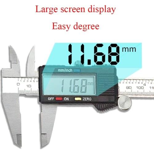 6 " 150mm Stainless Steel Digital Caliper Electronic Digital Measuring Tool Measuring Instrument Vernier Calipers