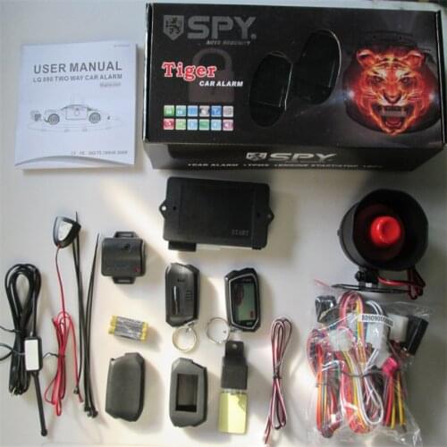 Car Alarm System With LCD screen remote control Remote Start Car PKE keyless entry signaling central locking kit starline