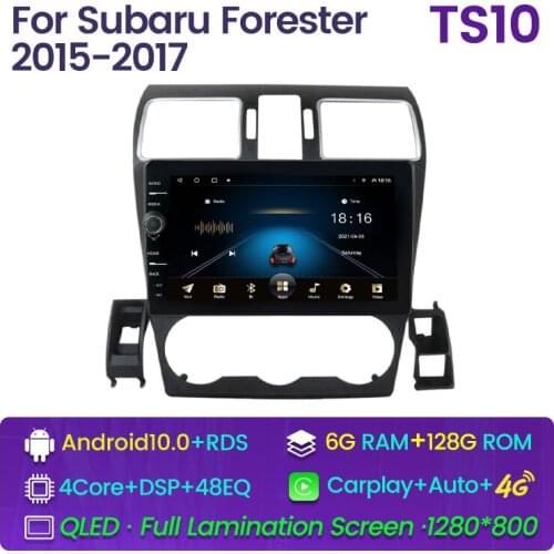 9inch Android 10 Car Radio For Subaru Forester XV WRX 2015 2016 2017 Multimedia Player 2Din Navigation GPS DSP RDS Head Unit SWC