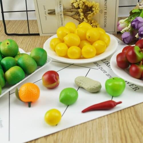 Artificial Simulation Food Vegetables Fake Banana Pepper Fruit Photography Props for Decoration Room Home Christmas Wall Decor