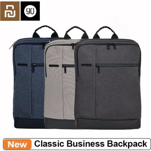 Youpin 90FUN Classic Business Backpack Large Capacity School Bag IPX4 Waterproof 15.6Inch Laptop Backpack Portable Travel Bag