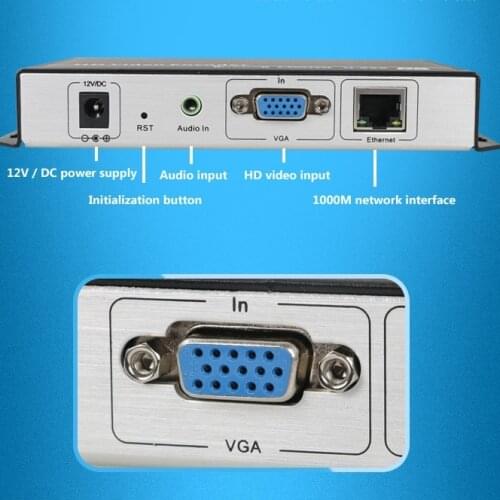 H.265/H.264 IPTV Encoder VGA Video Encoder with VGA input for IPTV broadcasting support RTMP RTSP ONVIF