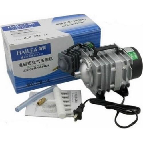 82L/min 60W Hailea ACO-328 Electromagnetic Air Compressor Aquarium Air Pump Fish Tank Increase Oxygen+Free Shipping