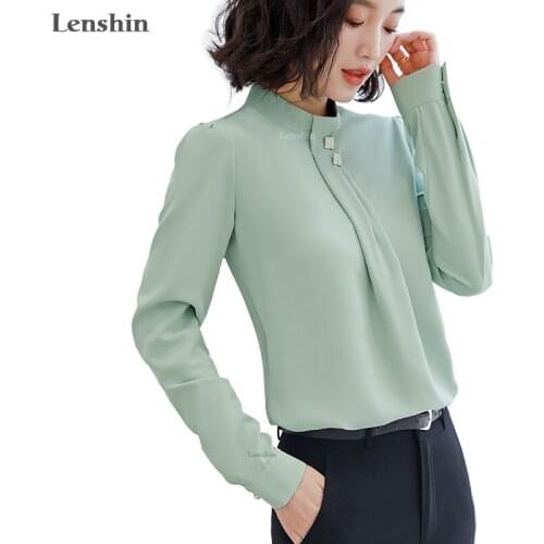 Блузки с цветами Lenshin China At AliExpress