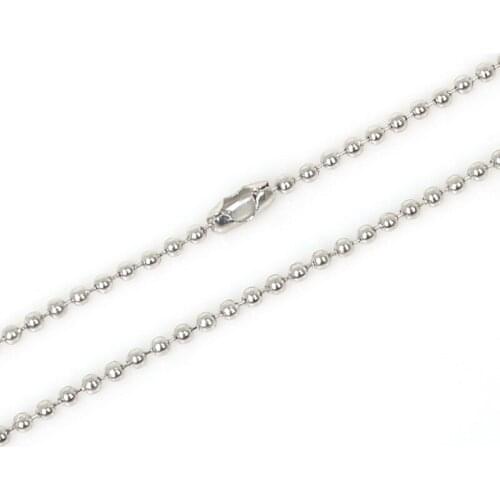 Fashion Design Length 70cm 20Pcs 1.5mm 2.3mm Round ball/Pendant Chain Necklace for Necklace Jewelry Findings Making