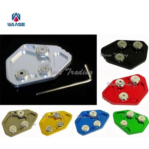 Motorcycle Kickstand Foot Side Stand Extension Pad Support Plate For BMW K1300R K1300S 2009 2010 2011 2012 2013 2014