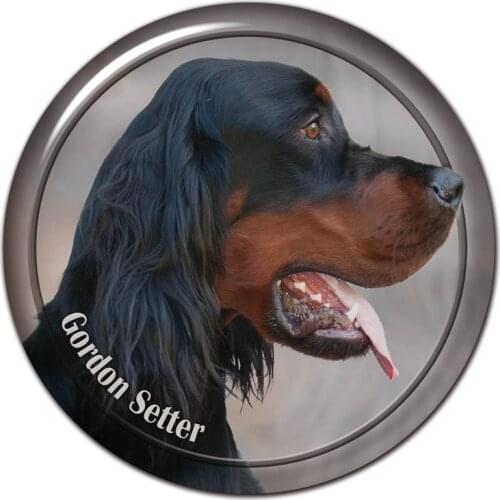 B0877# 13CM/17CM Self-Adhesive Decal Gordon Setter Dog Car Sticker Decors on Bumper Rear Window Laptop