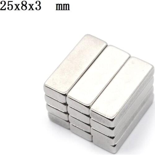 Neodymium Magnet (code number:25 8 3) N35 NdFeB Block Super Powerful Strong Permanent Magnetic imanes