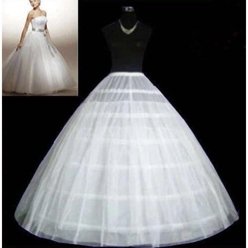 New In Tren 6 Hoops Two layers tulle Wedding Petticoat Ball Gown Crinoline Slip Underskirt For Wedding Dress Wedding Accessories