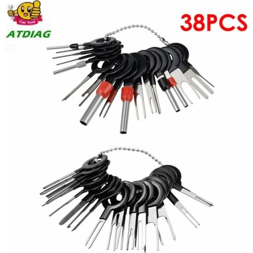 New 38pcs/41pcs Car Terminal Removal Tool Wire Plug Connector Extractor Puller Release Pin Extractor Kit For CarPlug Repair Tool