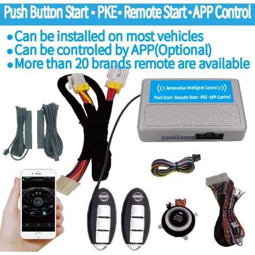 Push start keyless entry Remote engine Start for Nissan motor 4G or 2G smart phone APP control vehicle module is optional