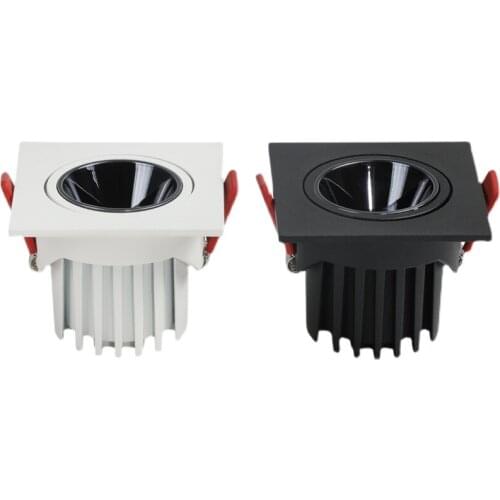 Dimmable Angle Adjustable Anti Glare Recessed LED Downlight 9W 12W 15W18W 24W 30W 110V 220V Ceiling Kitchen Living Room Indoor