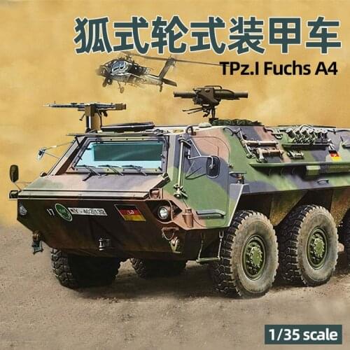 Assembled Model 1/35 German Fox TPz.I Fuchs Wheeled Armored Vehicle Plastic Building Model Painting Kit Military Toy Model 03256
