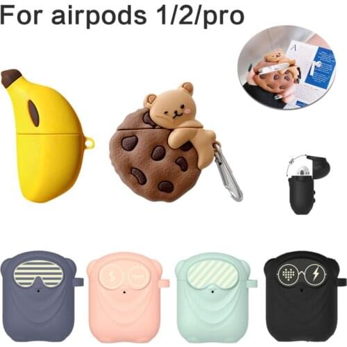 Silicone Case For Apple Airpods 1/2 Cover Protective Earphone Case Headphones Cases Protective For Apple Airpods Pro Cover
