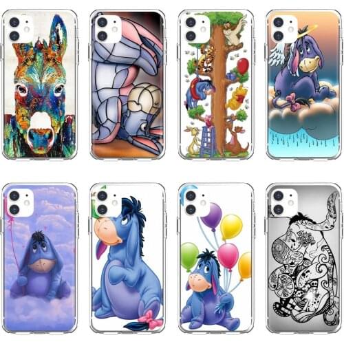 Silicone Skin Cover cartoon-donkey-art-Eeyore For Xiaomi mi Redmi Note 3 4 4X 5 6 7 8 8t 9 9s 9t 10 pro lite