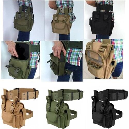 Tactical Drop Leg Pack Waist Bag Waterproof Quick Release Utility Pouch Military Tool Pack Hunting Hiking