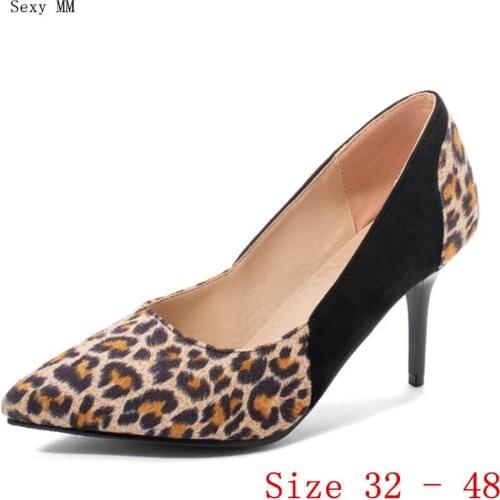 High Heels Women Pumps High Heel Shoes Stiletto Woman Party Wedding Shoes Kitten Heels Small Plus Size 32 - 48