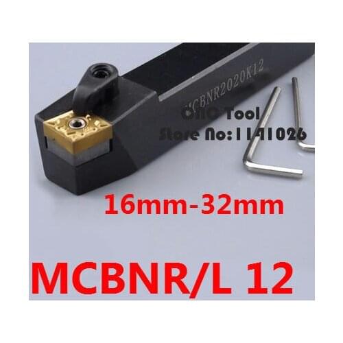 Angle 75 MCBNR1616H12 MCBNR2020K12 MCBNR2525M12 MCBNR2525M16 MCBNR3232P12 MCBNL2020K12 MCBNL Right/Left Hand CNC Turning tools