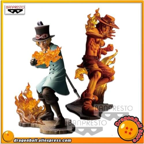 Japan Anime "ONE PIECE STAMPEDE" Original Banpresto BROTHERHOOD III Collection Figure - SABO + PORTGAS0.D.ACE