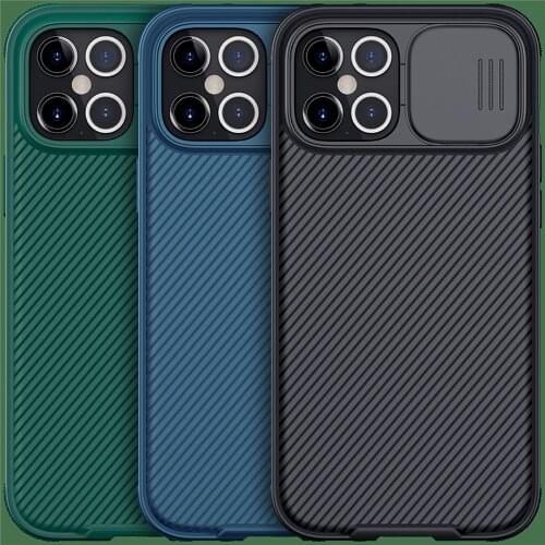 Protective Case Slim Stylish Back Cover with Slide Camera Cover for iPhone 12 / 12 PRO MAX Smartphone Accessories