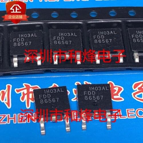 10PCS FDD86567 TO-252
